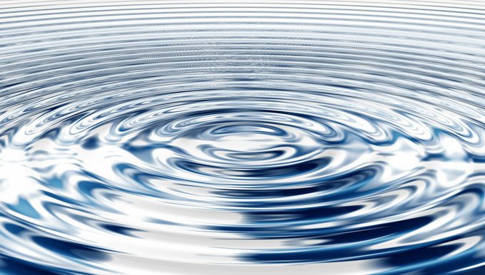 personal development -clouds reflected in ripples of water
