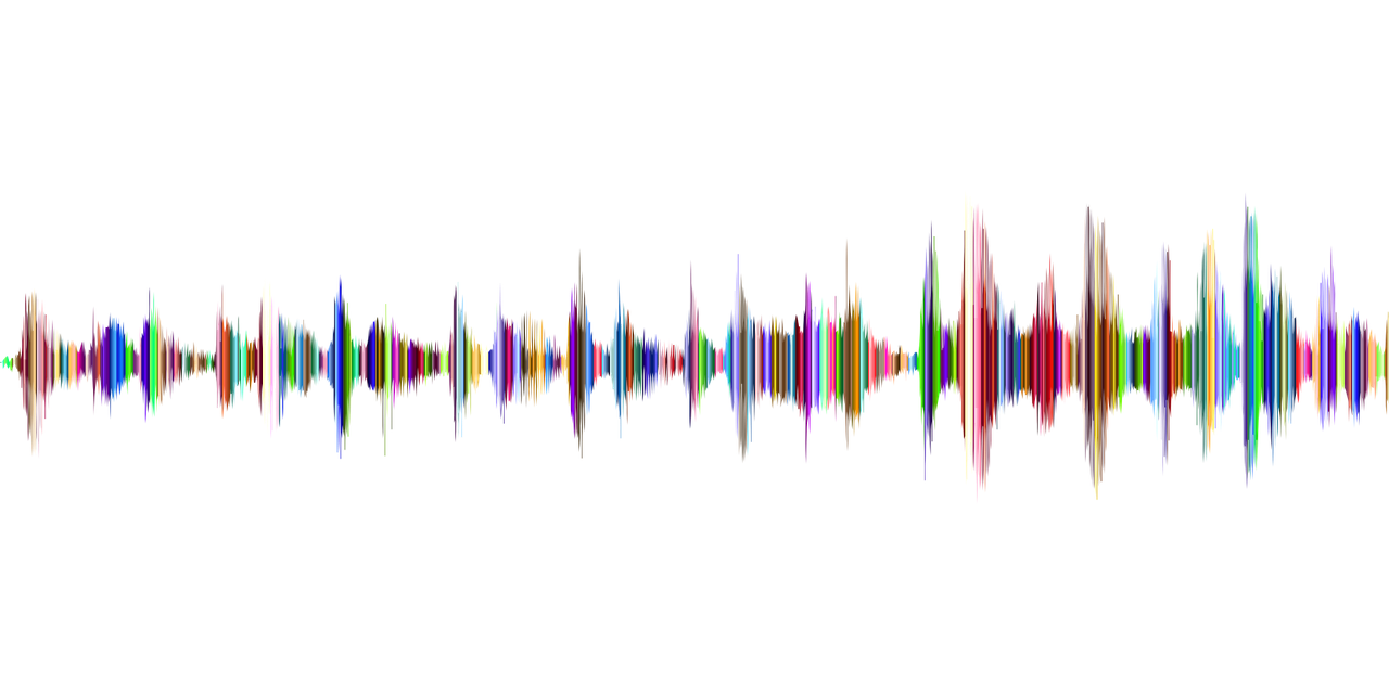 personal development -rainbow colored sound waves