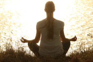 spiritual awareness woman meditating