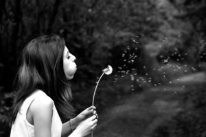 feeling stuck in life - girl making a wish